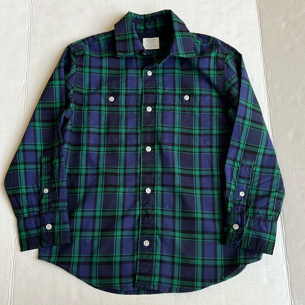 Crewcuts Flannel Button Down-EUC
